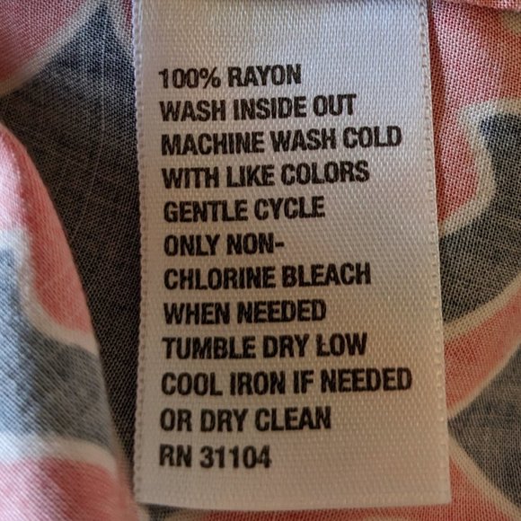 Crown & Ivy Black & Orange Top Blouse Tunic Petite Large 3/4 Puff Sleeves - Picture 8 of 8